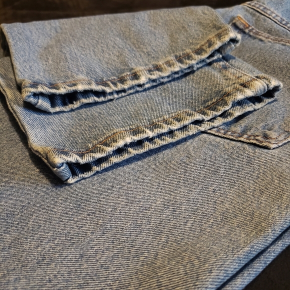 Mens Rustler Blue Jeans 33x32 100% Cotton - Picture 6 of 11